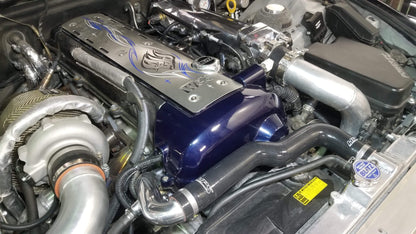 HPS Silicone Radiator Coolant Hose Kit, 01-05 Lexus IS300 with 1JZ-GTE and OEM Style IS300 Radiator, Blue, 57-2066-BLUE