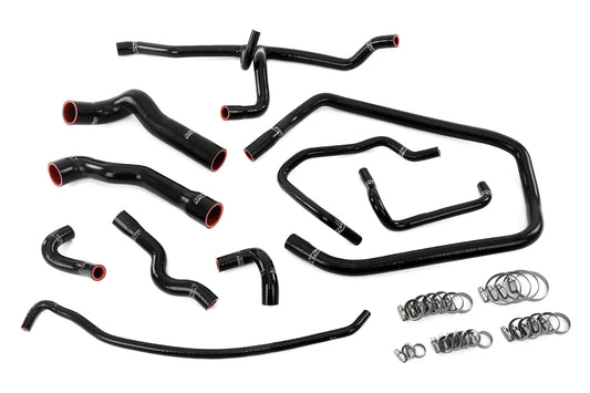 HPS Performance High Temp Reinforced Silicone Radiator Heater throttle body and expansion tank Coolant Hose Kit Black 57-2083-BLK