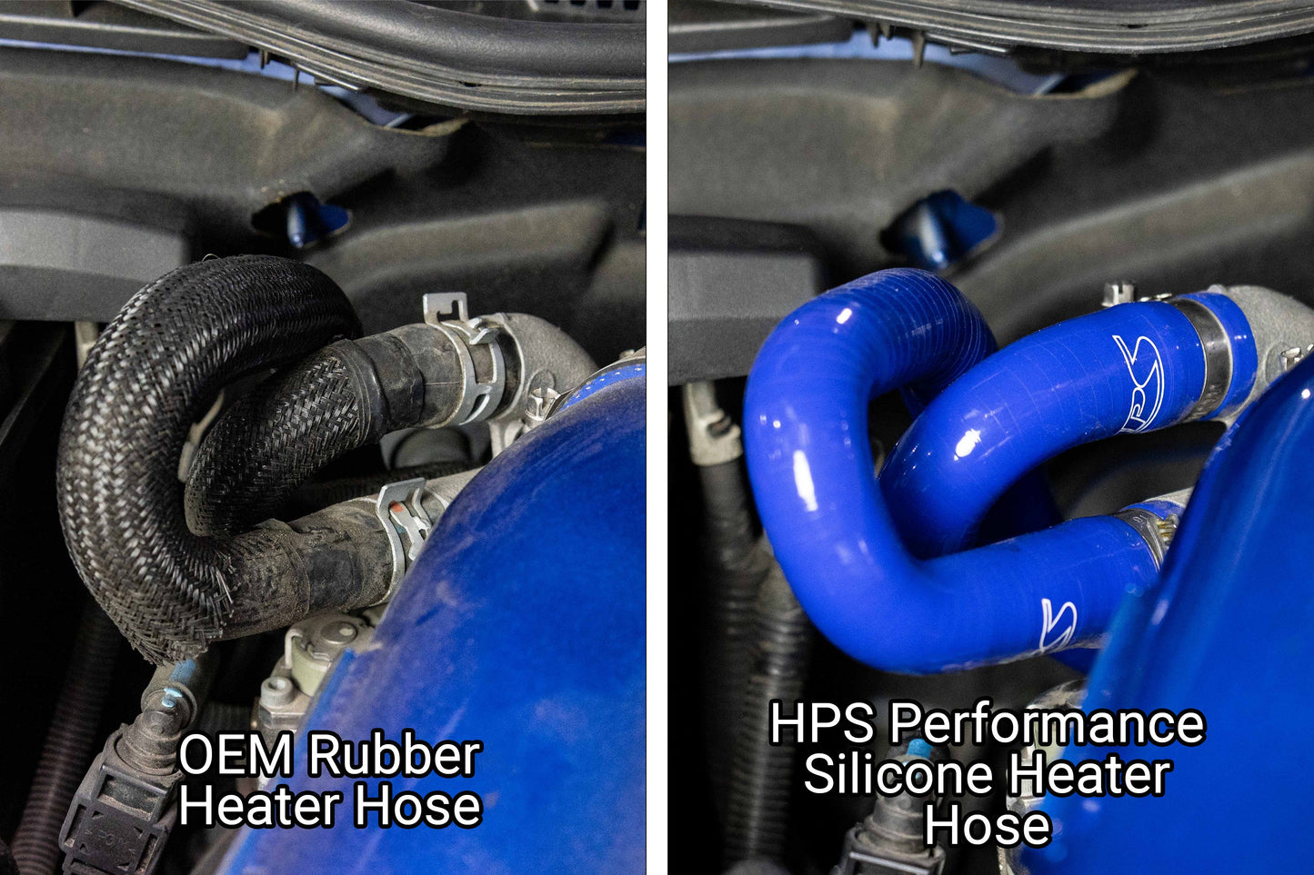 HPS Performance High Temp Reinforced Silicone Heater Coolant Hose Kit, Red, 57-2183-RED