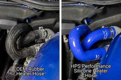 HPS Performance High Temp Reinforced Silicone Heater Coolant Hose Kit, Blue, 57-2183-BLUE