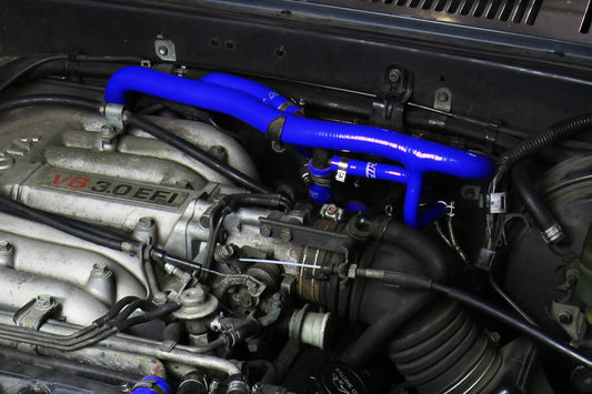 HPS Performance High Temp Reinforced Silicone Heater Coolant Hose Kit, Blue, 57-2190-BLUE