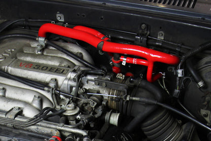 HPS Performance High Temp Reinforced Silicone Heater Coolant Hose Kit, Red, 57-2190-RED