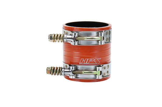HPS Silicone Intercooler Boot Hose with Clamps Orange 57-2235 replace OEM part # 8C3Z-6W651-A 8C3Z-6N650-A