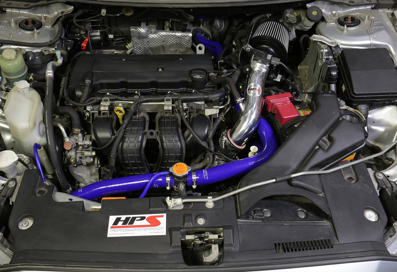 HPS Performance Air Intake Kit with Heat Shield, Polished, 827-162P