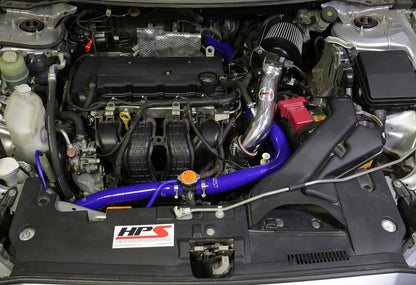 HPS Performance Air Intake Kit with Heat Shield, Polished, 827-162P
