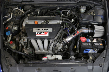 HPS Performance Air Intake Kit with Heat Shield, Red, 827-173R