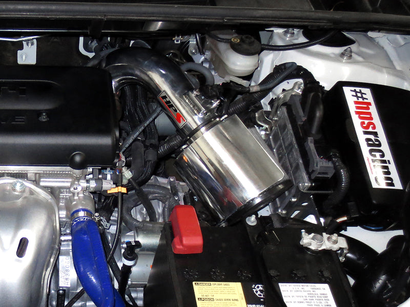 HPS Performance Air Intake Kit with Heat Shield, Blue, 827-501BL