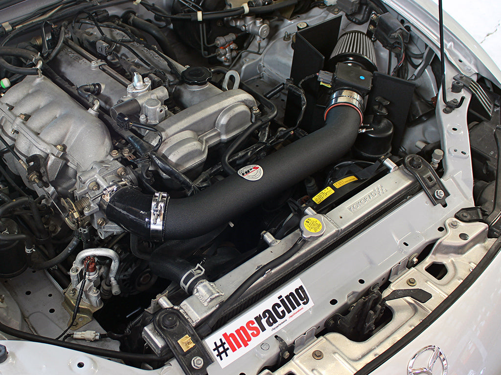 HPS Performance Air Intake Kit with Heat Shield, Black, 827-537WB
