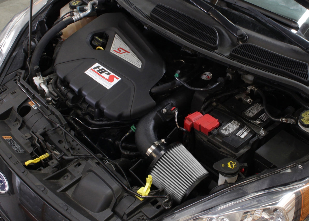 HPS Performance Air Intake Kit with Heat Shield, Black, 827-553WB