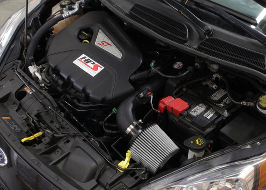 HPS Performance Air Intake Kit with Heat Shield, Black, 827-553WB