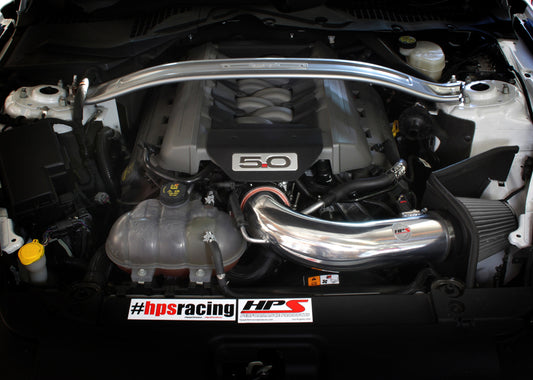 HPS Performance Air Intake Kit with Heat Shield, Red, 827-556R