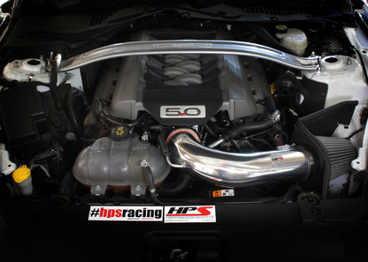HPS Performance Air Intake Kit with Heat Shield, Polished, 827-556P