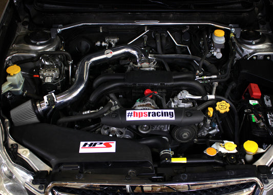 HPS Performance Air Intake Kit with Heat Shield, Blue, 827-557BL