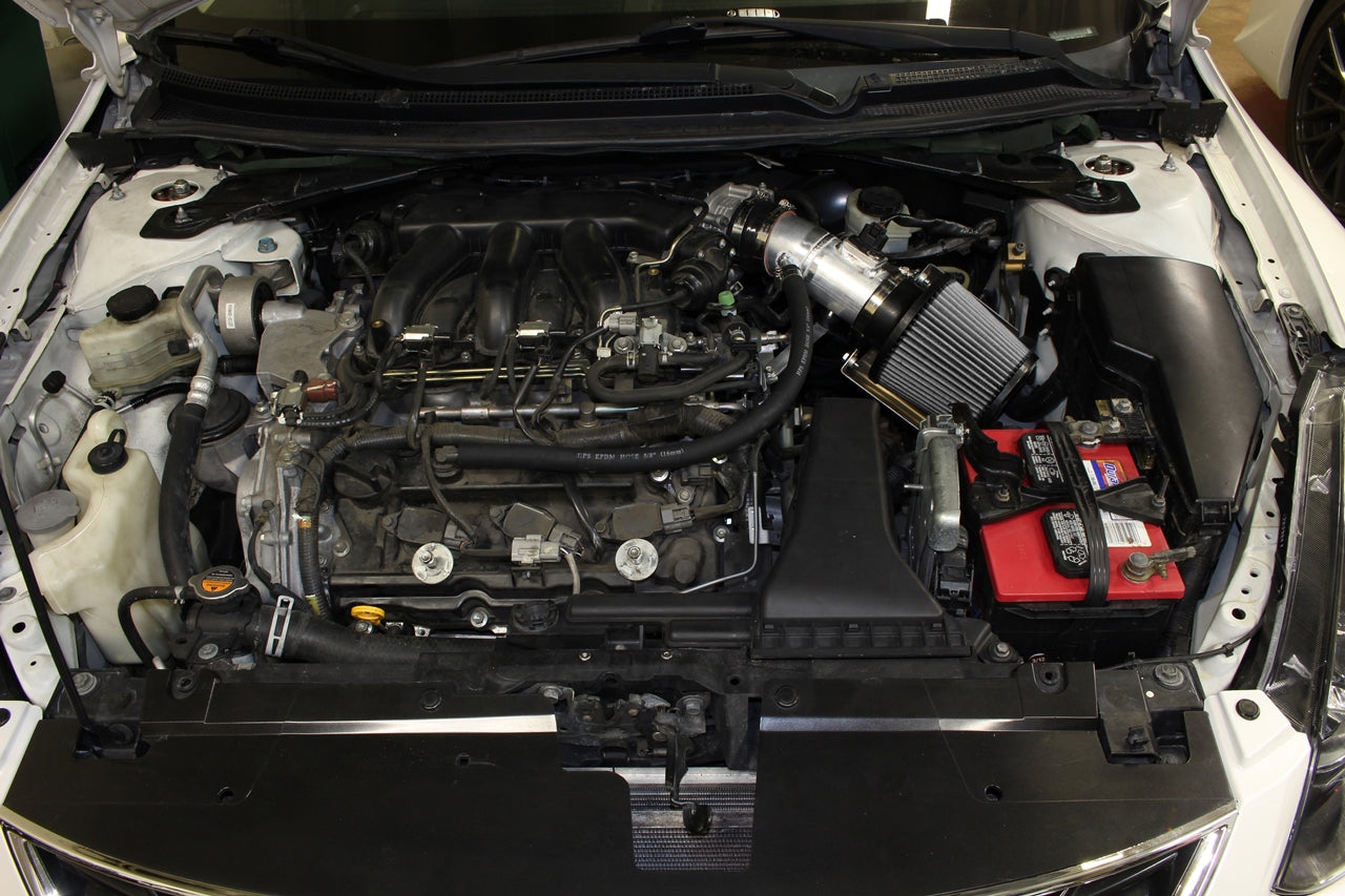 HPS Performance Air Intake Kit with Heat Shield, Polished, 827-572P