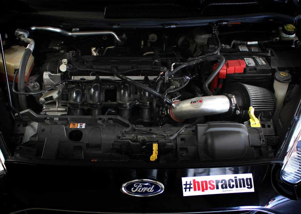 HPS Performance Air Intake Kit with Heat Shield, Blue, 827-580BL