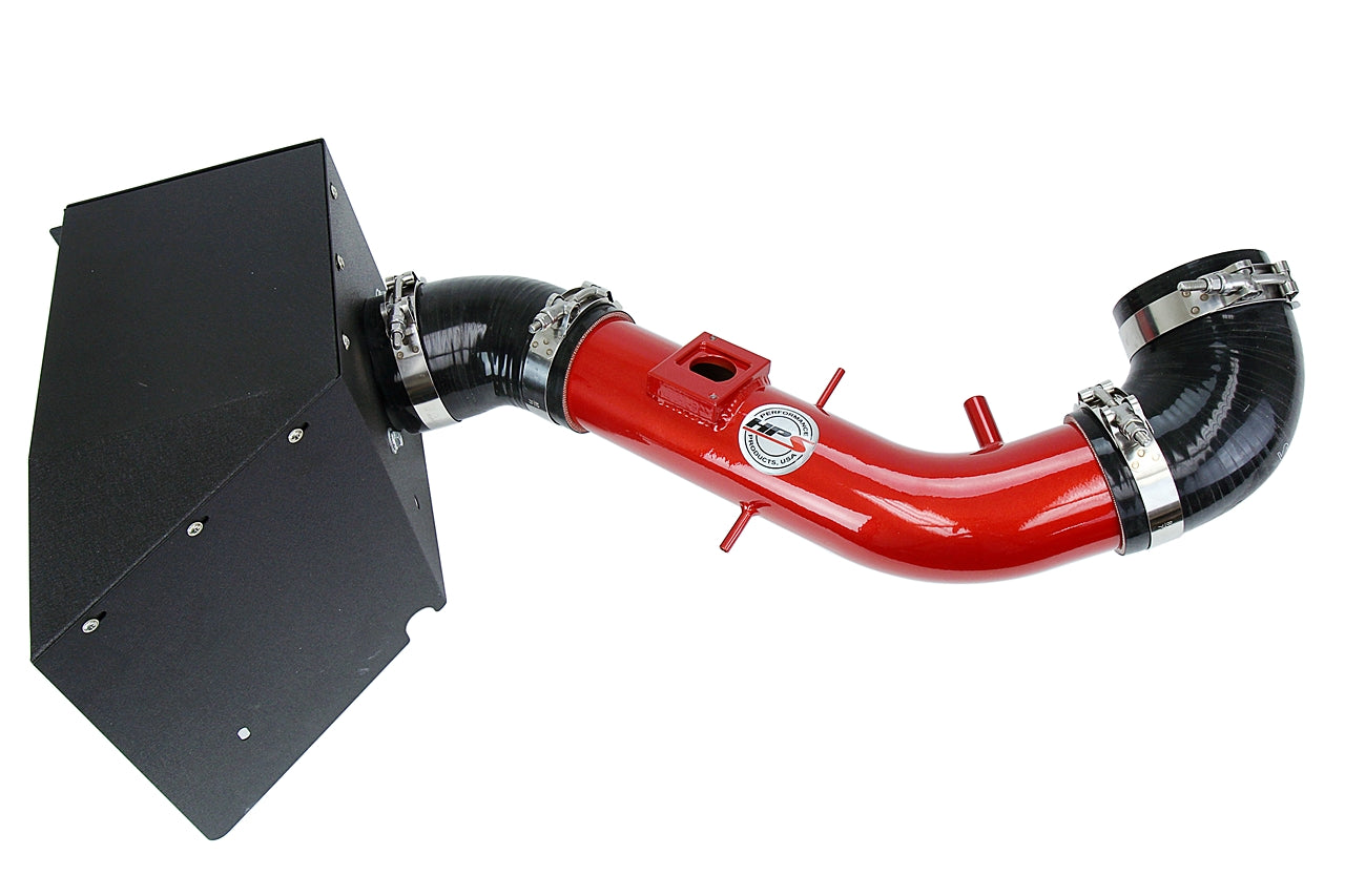 HPS Performance Air Intake Kit with Heat Shield, Red, 827-618R