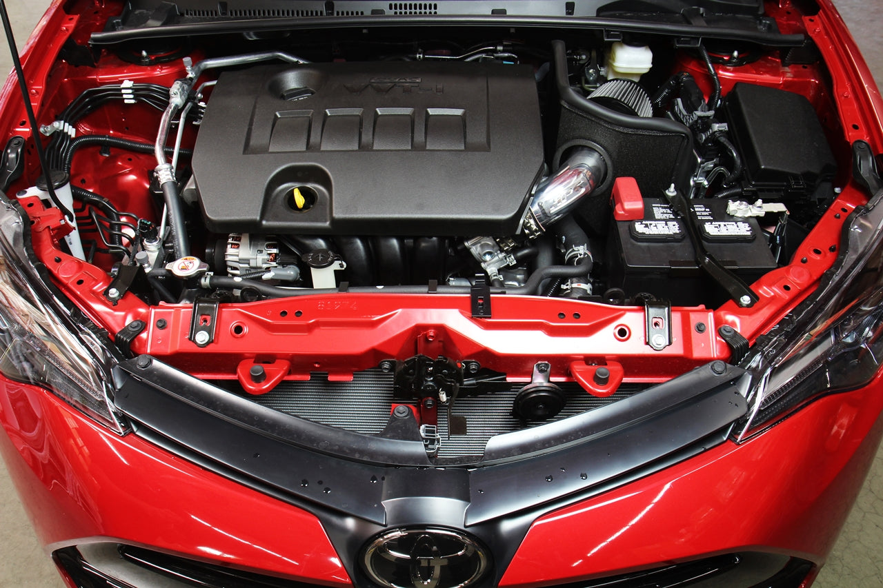 HPS Performance Air Intake Kit with Heat Shield, Red, 827-619R