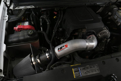 HPS Performance Air Intake Kit with Heat Shield, Polished, 827-622P