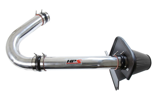 HPS Performance Air Intake Kit with Heat Shield Polished 827-624P