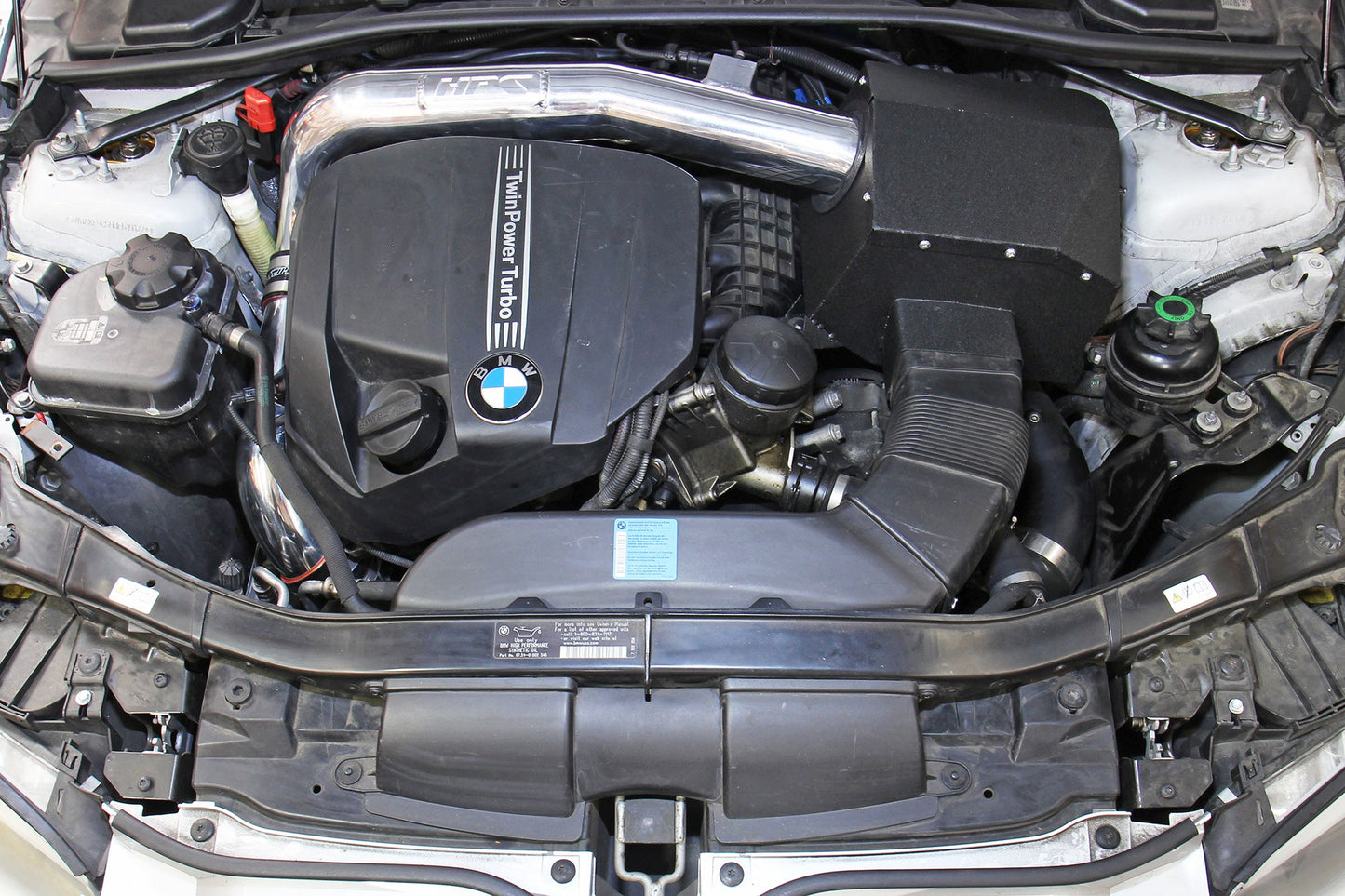 HPS Performance Air Intake Kit with Heat Shield, Black, 827-628WB