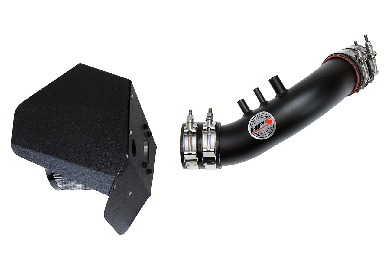 HPS Performance Air Intake Kit with Heat Shield, Black, 827-636WB