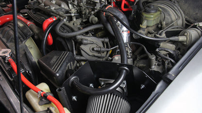 HPS Performance Air Intake Kit with Heat Shield, Red, 827-636R