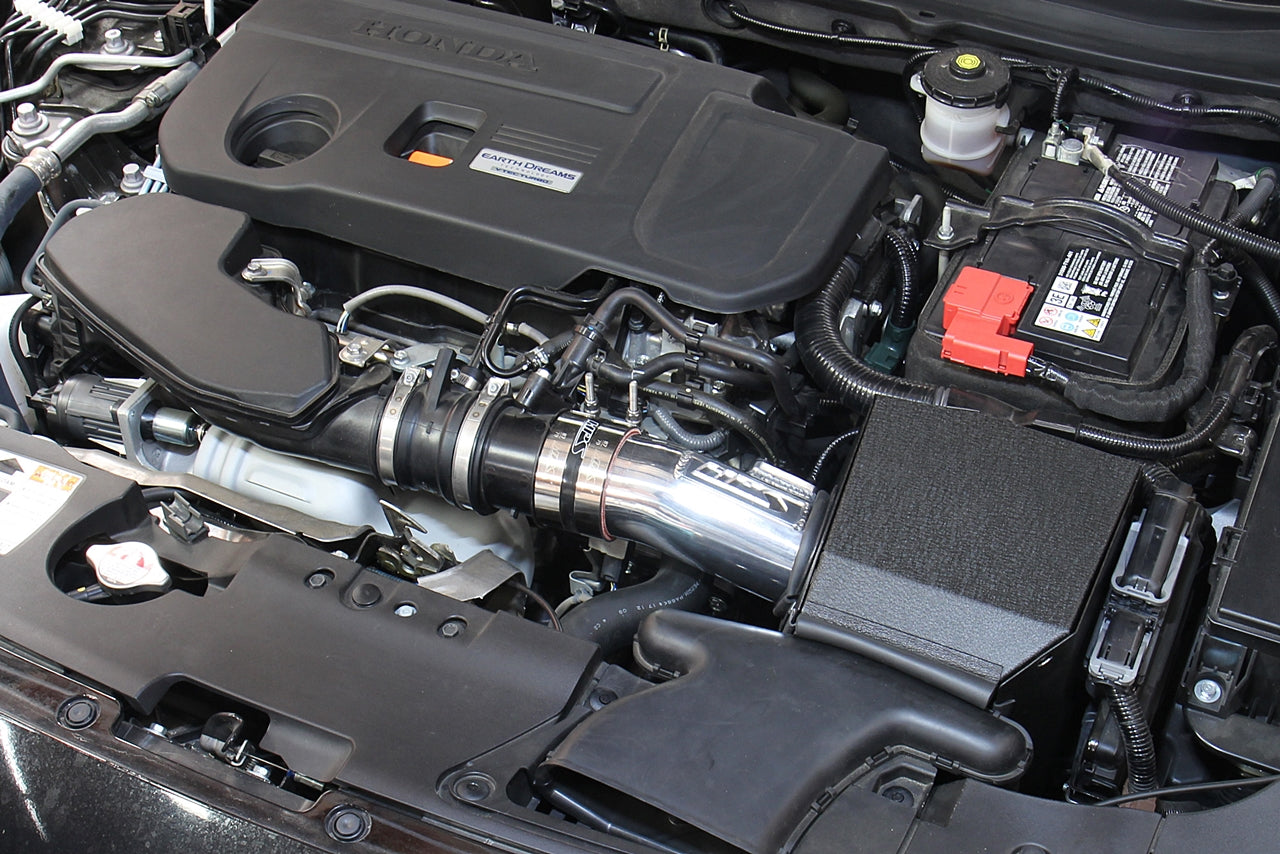 HPS Performance Air Intake Kit with Heat Shield, Red, 827-656R