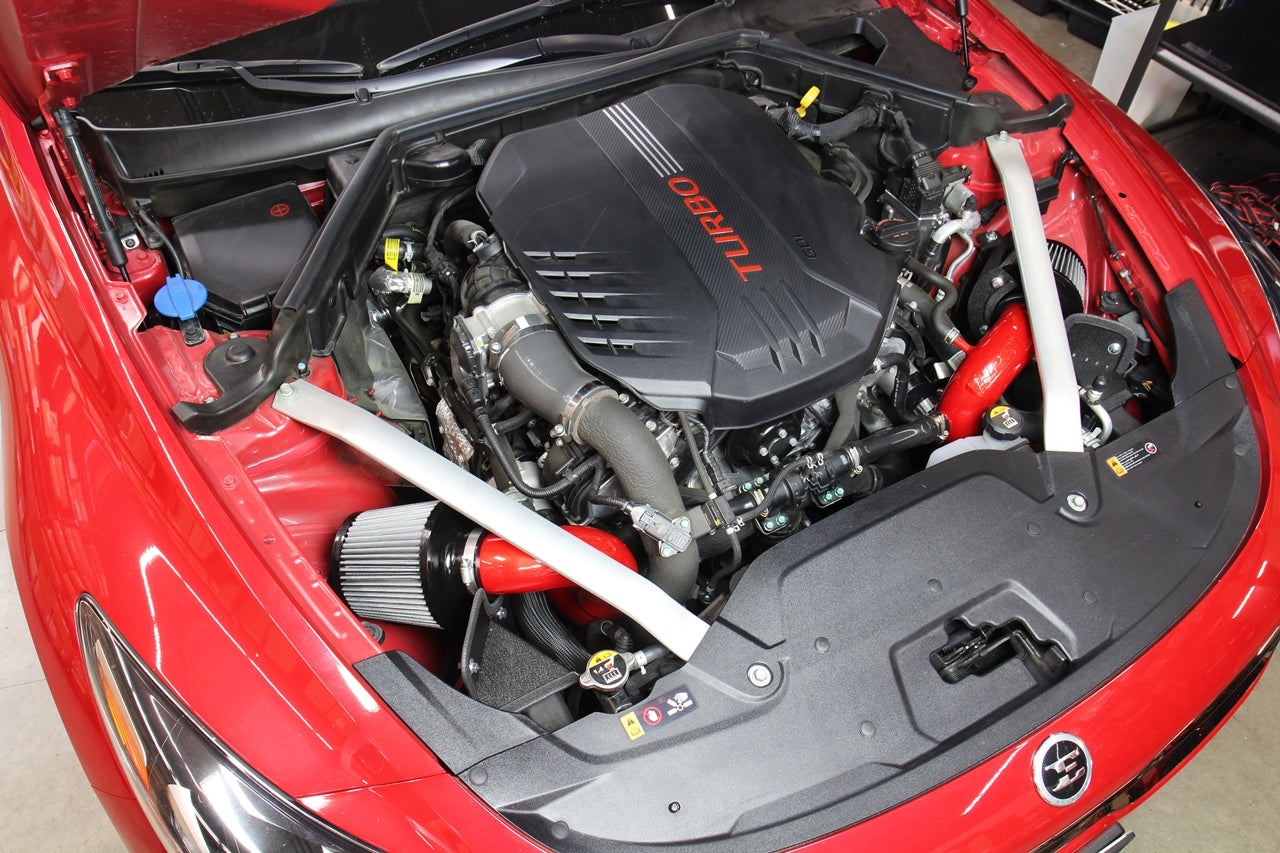 HPS Performance Air Intake Kit with Heat Shield, Red, 827-672R