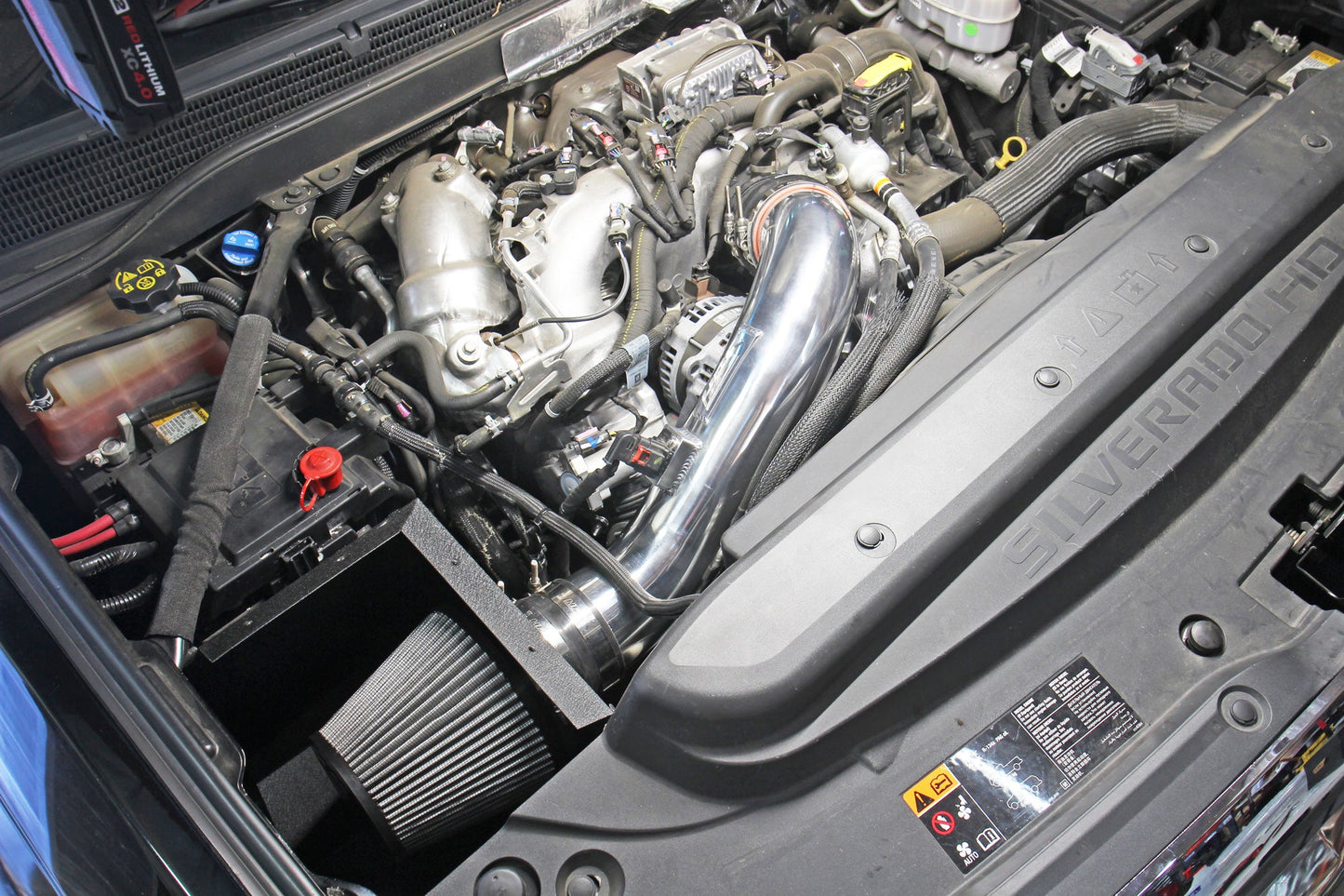 HPS Performance Air Intake Kit with Heat Shield, Blue, 827-674BL
