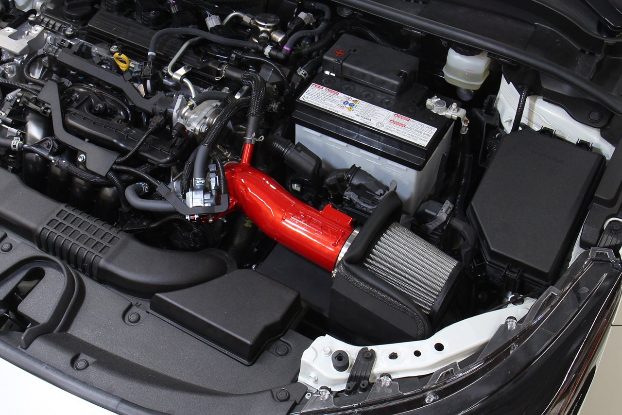 HPS Performance Air Intake Kit with Heat Shield, Red, 827-675R
