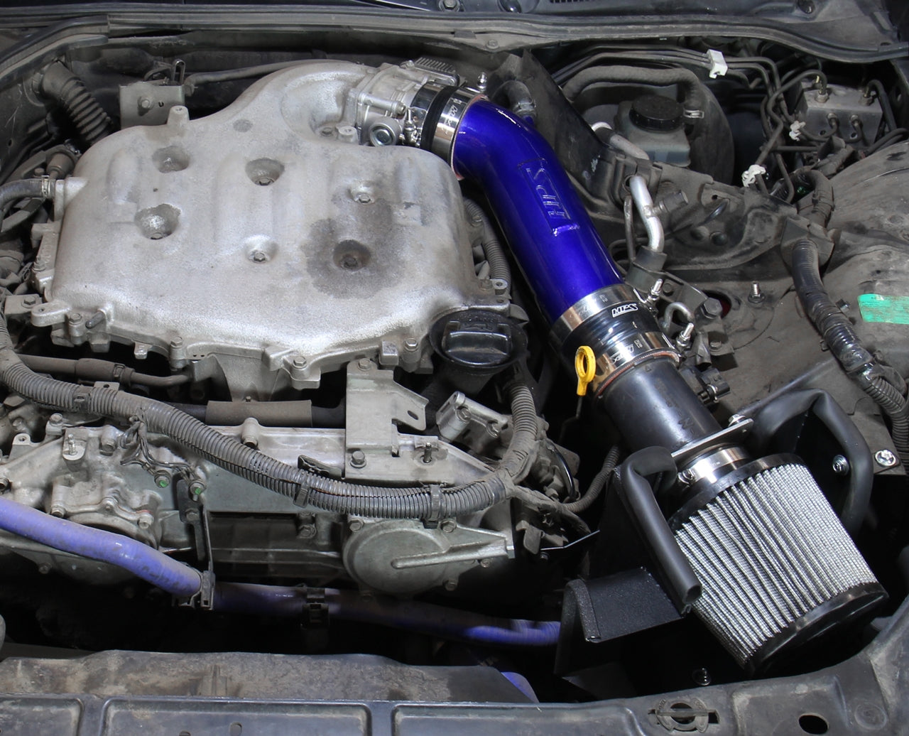 HPS Performance Air Intake Kit with Heat Shield, Polished, 827-679P