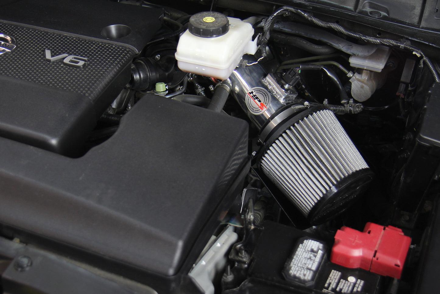 HPS Performance Air Intake Kit with Heat Shield, Black, 827-680WB