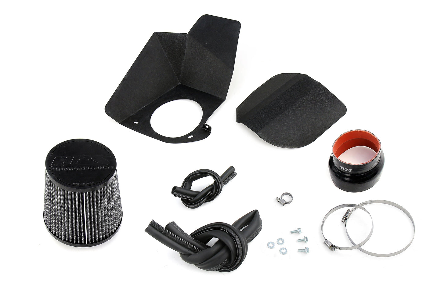 HPS Performance Air Intake Kit with Heat Shield, Polished, 827-681P