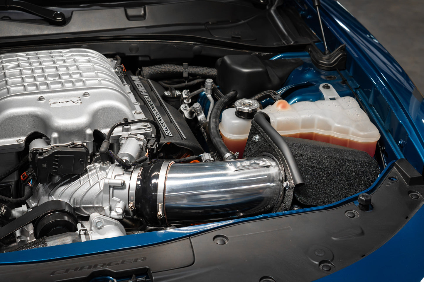 HPS Performance Air Intake Kit with Heat Shield, Polished, 827-681P