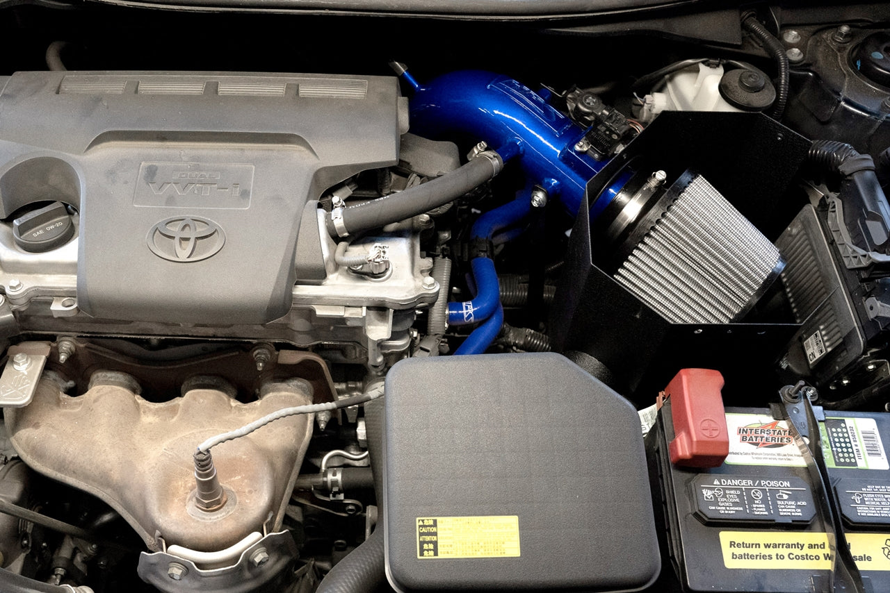 HPS Performance Air Intake Kit with Heat Shield, Blue, 827-691BL