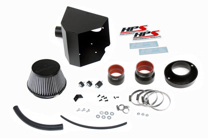HPS Performance Air Intake Kit with Heat Shield, Polished, 827-693P