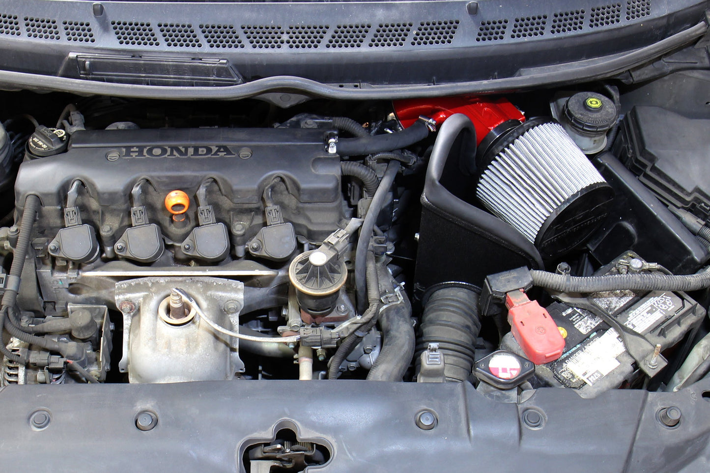 HPS Performance Air Intake Kit with Heat Shield, Blue, 827-694BL