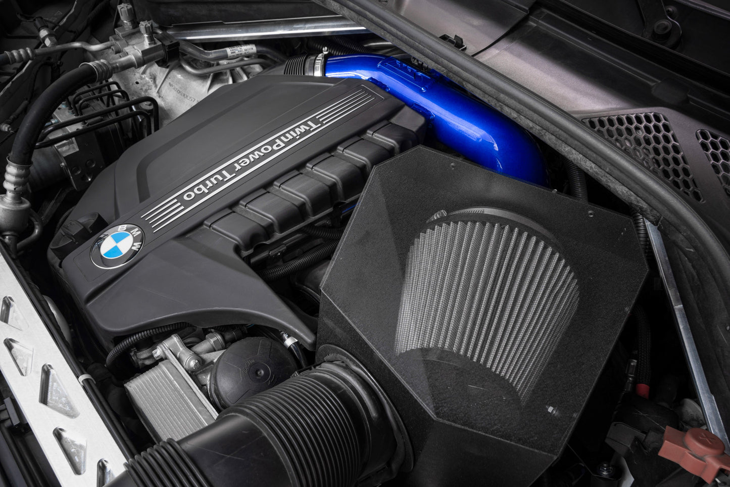 HPS Performance Air Intake Kit with Heat Shield, Polished, 827-699P