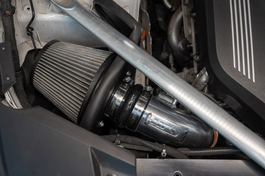 HPS Performance Air Intake Kit with Heat Shield, Red, 827-702R