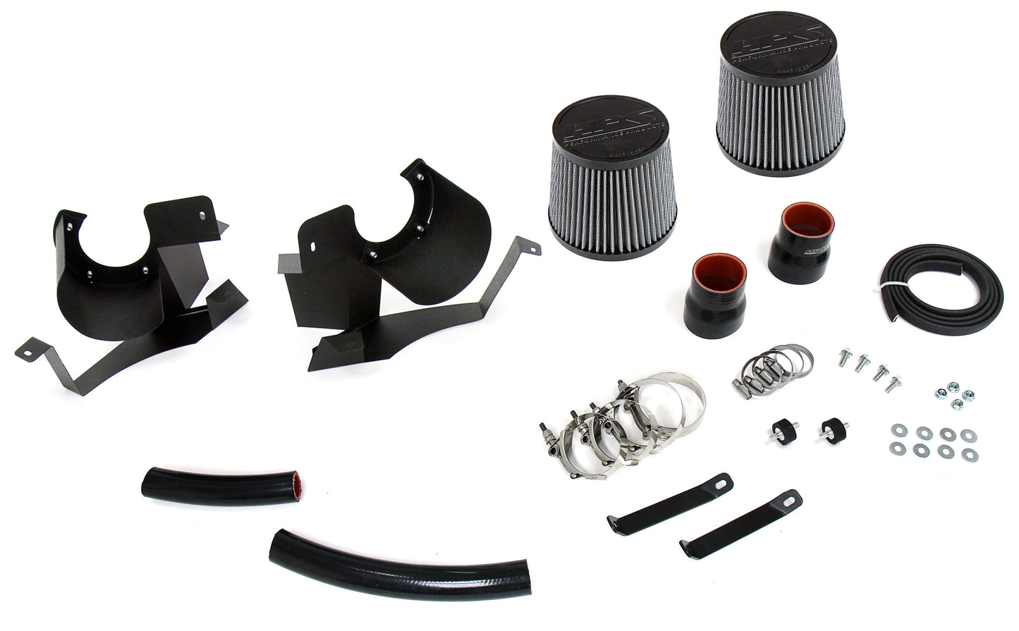 HPS Performance Air Intake Kit with Heat Shield, Black, 827-703WB