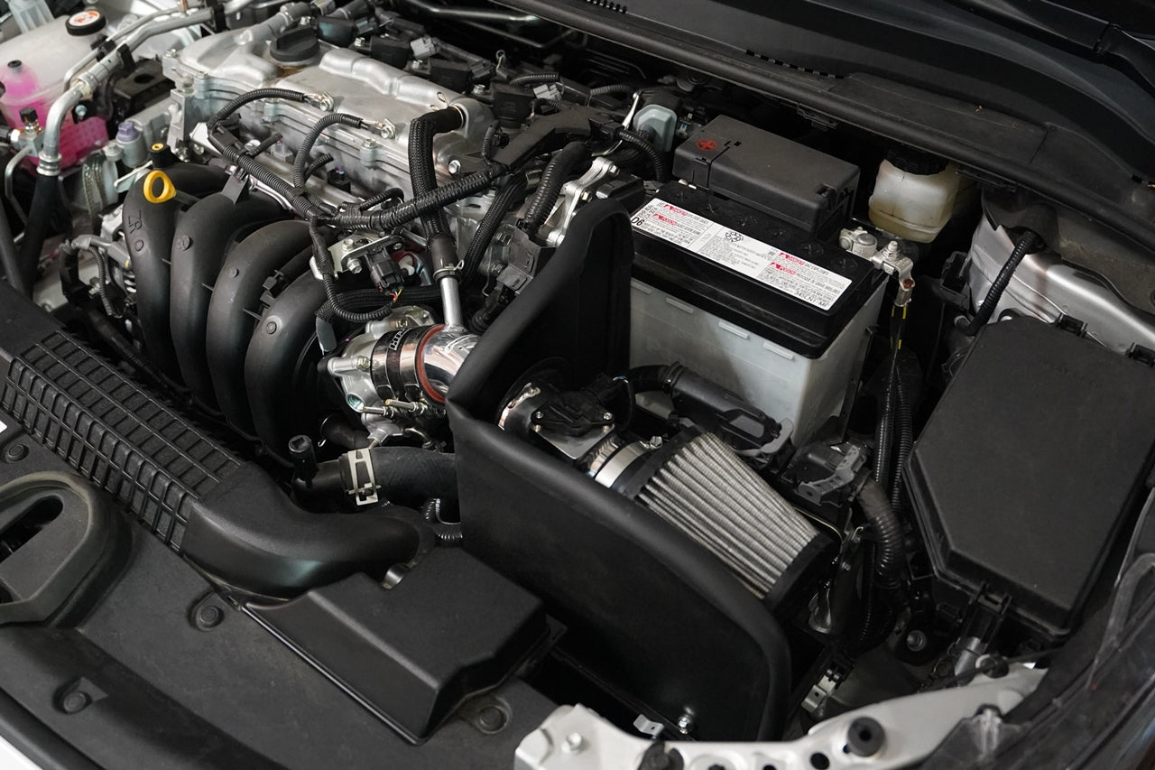 HPS Performance Air Intake Kit with Heat Shield, Polished, 827-708P