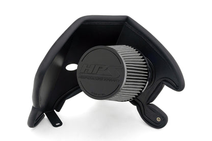HPS Performance Air Intake Kit with Heat Shield, Red, 827-709R