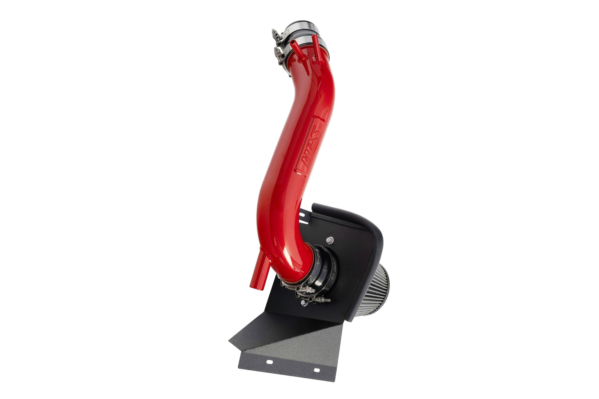 HPS Performance Air Intake Kit with Heat Shield Red 827-721R