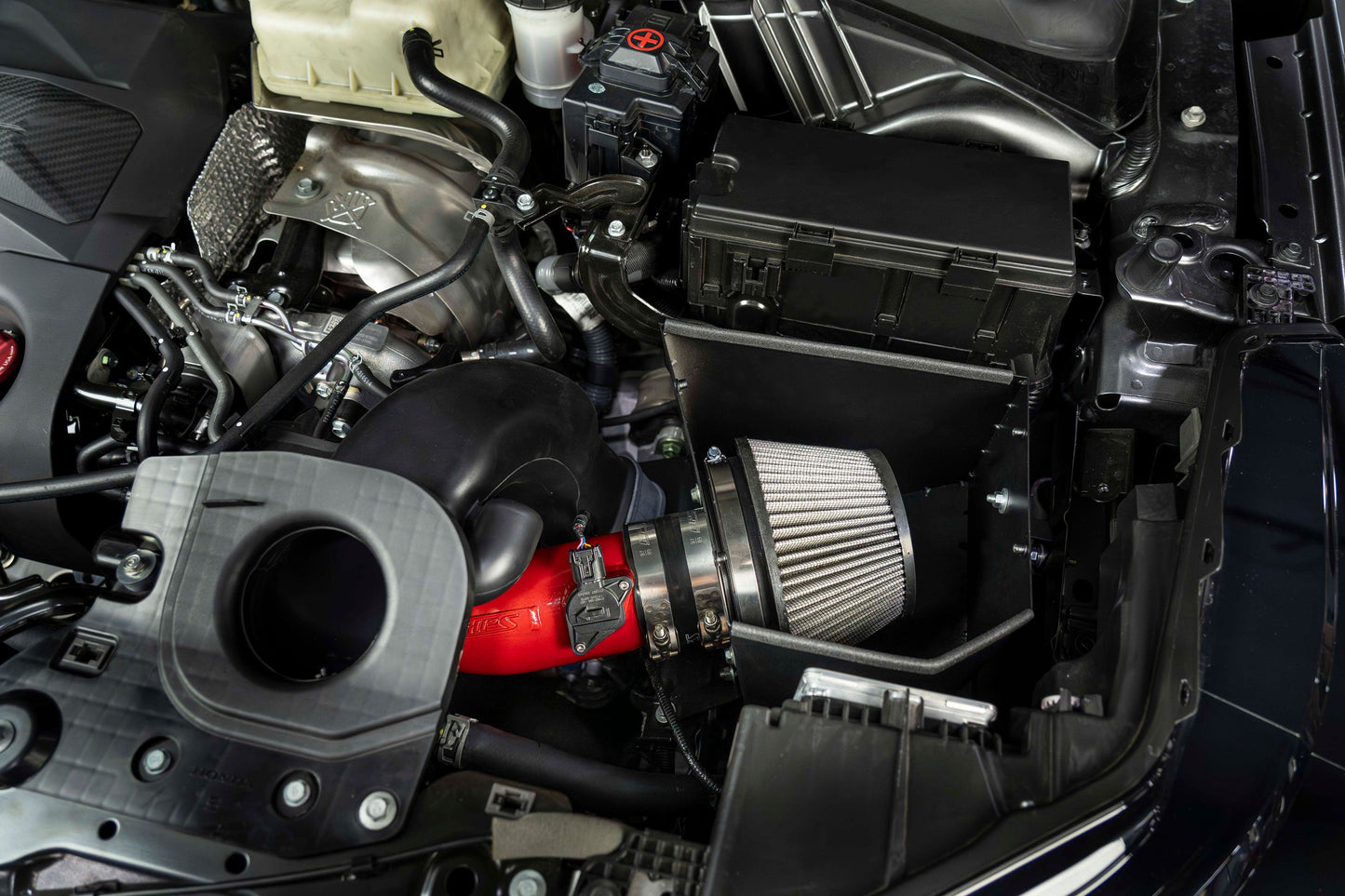 HPS Performance Air Intake Kit with Heat Shield, Polished, 827-728P