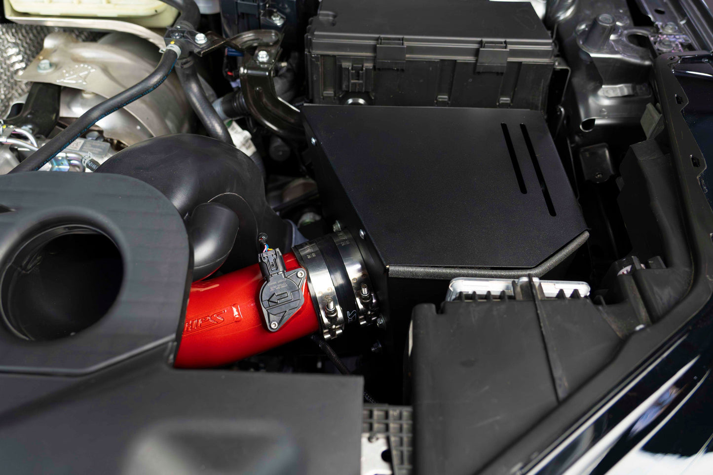 HPS Performance Air Intake Kit with Heat Shield, Polished, 827-728P