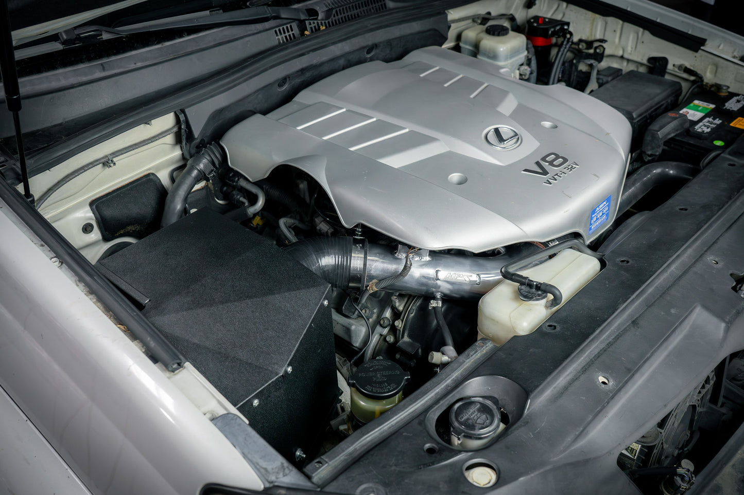 HPS Performance Air Intake Kit with Heat Shield, Black, 827-730WB
