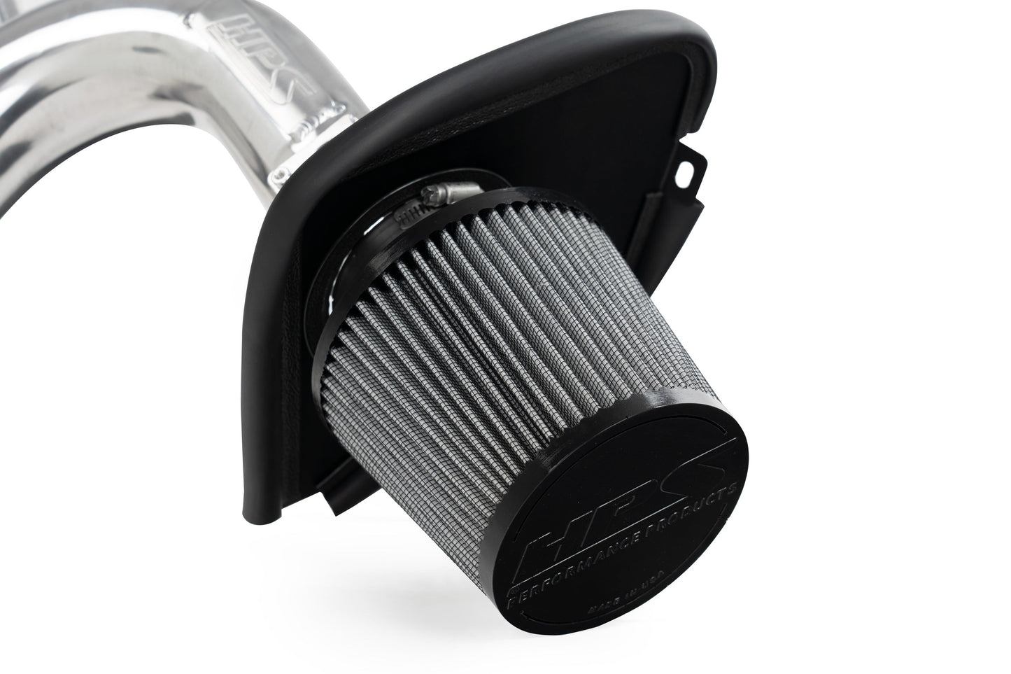 HPS Performance Air Intake Kit with Heat Shield, Red, 827-738R