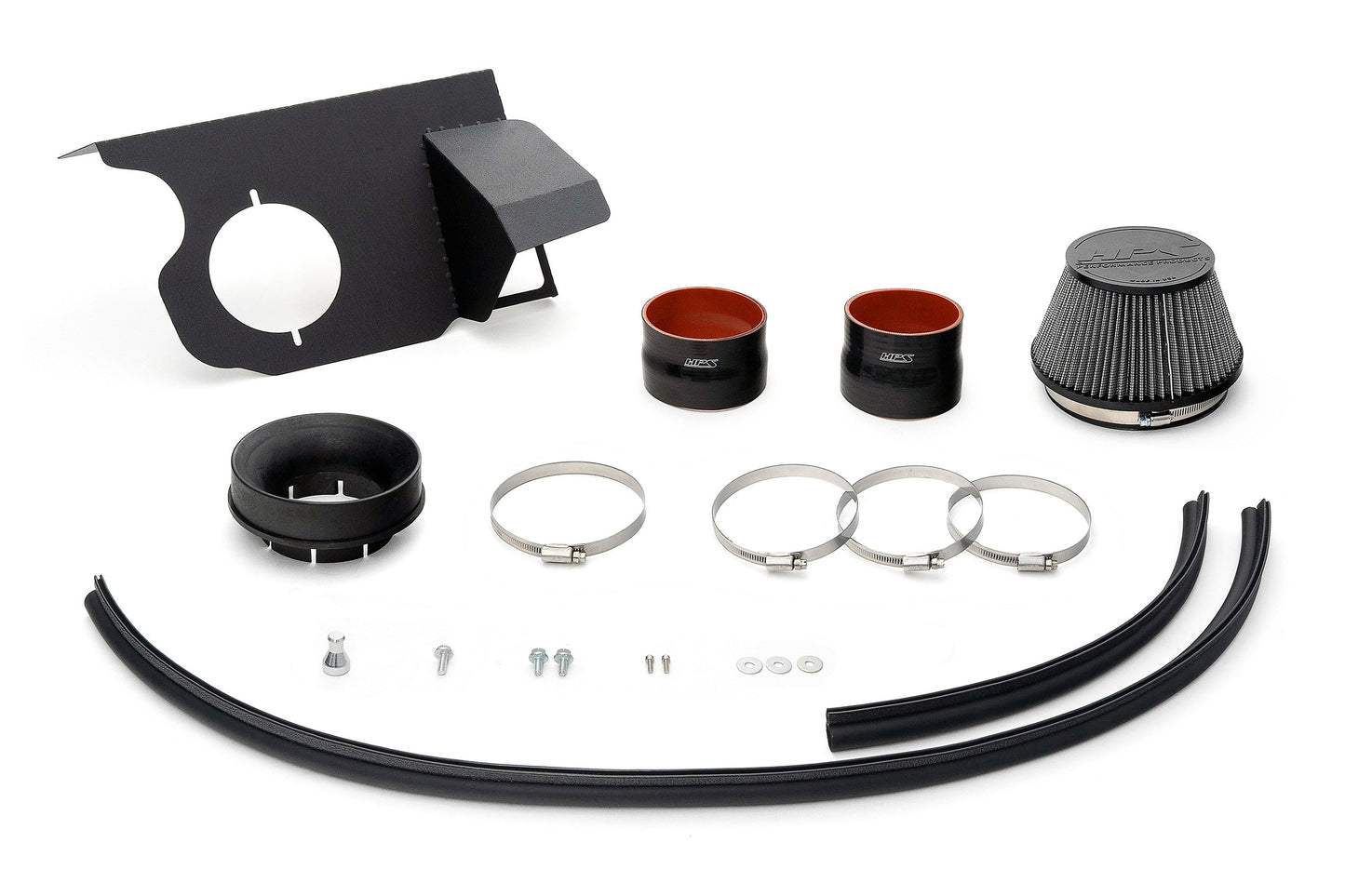 HPS Performance Air Intake Kit with Heat Shield, Blue, 827-739BL