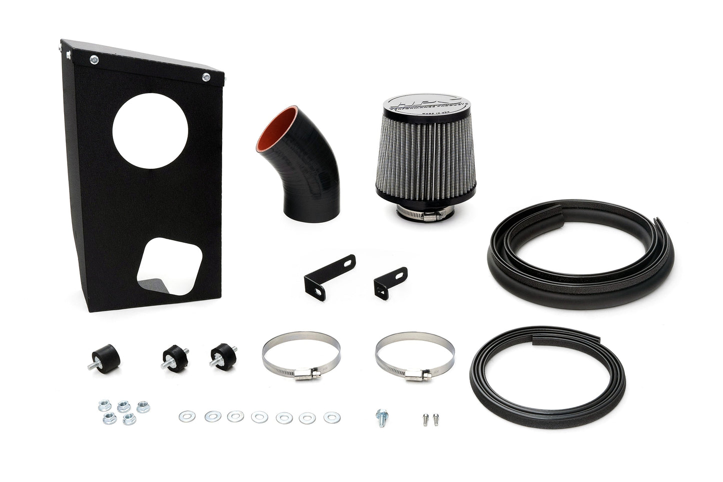 HPS Performance Air Intake Kit with Heat Shield, Blue, 827-768BL