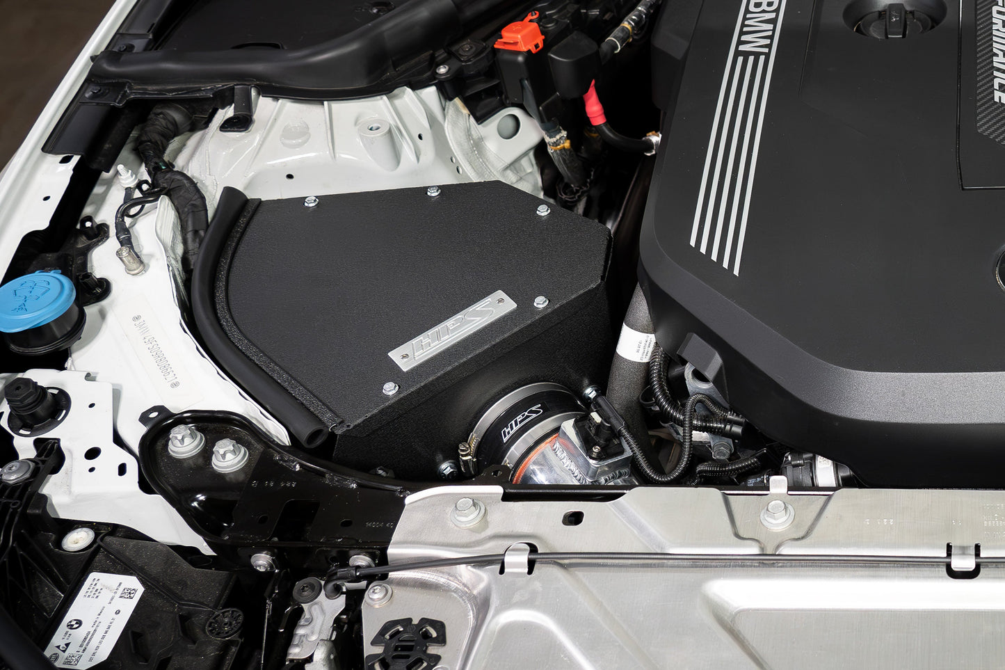 HPS Performance Air Intake Kit with Heat Shield, Black, 827-771WB